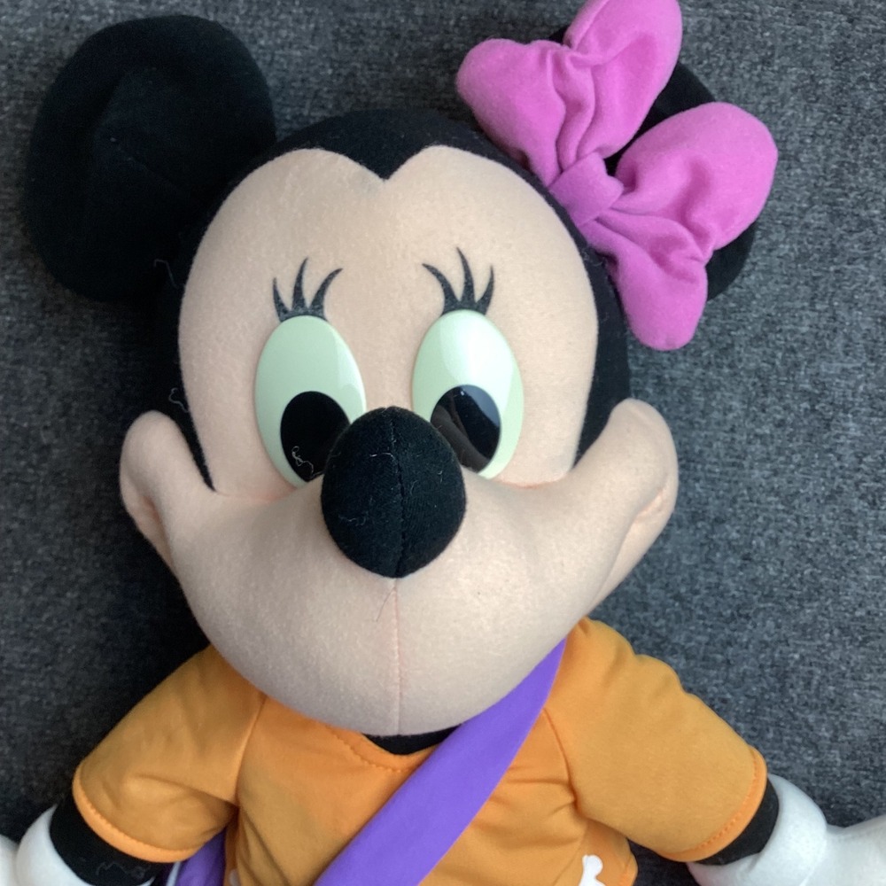Vintage 2000 Y2K Disney Minnie Mouse Plush Fisher Price Mattel 26" Jumbo purse